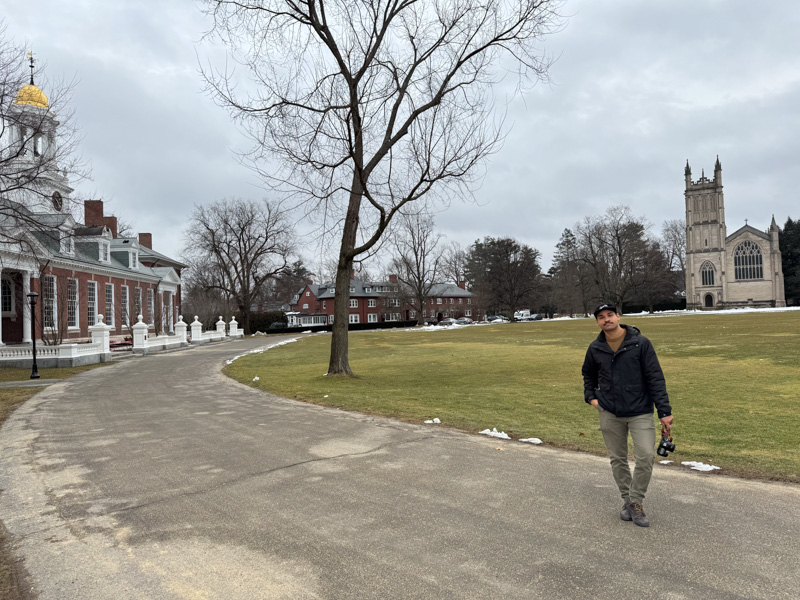 Alex tours Groton School